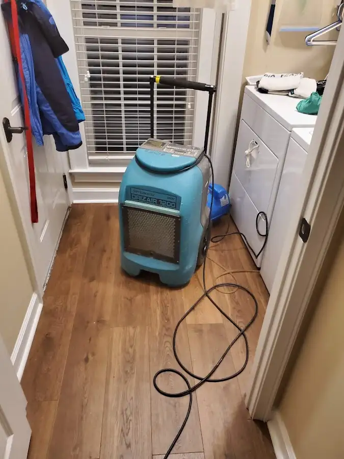 Commercial dehumidifier deployed for Flood Damage Cleanup in Oneonta